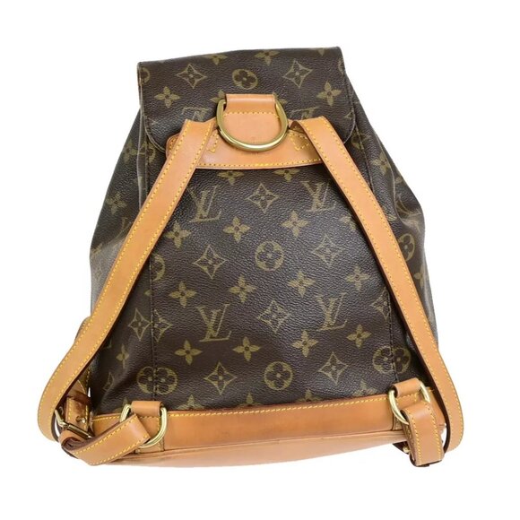 LOUIS VUITTON Montsouris MM Backpack Bag Monogram Leather Brown M51136 99FB425 - Picture 16 of 16